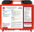 Be Smart Get Prepared OSHA/ANSI First Aid Kit - 10 Person, 100 Pieces - Designed for Home, Business, School, Industrial, and Restaurants - Compact...