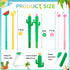 30Pcs Hawaiian Luau Ballpoint Pens, 0.5 mm Black Gel Ink Pen, Cute Flamingo Watermelon Cactus Lemon Fruit Pen for Kids Student and School Office S...