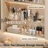 3 Pcs Medicine Cabinet Tray Organizer, Small Adhesive Bathroom Vanity Floating Shelves Storage for Toilet Cabinet, Mirror Cabinet, Wall, Counterto...