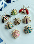 8 Pcs Fashion Cute Crystal Diamond Brooch Bees Ladybugs Insects Animal Brooches Girls Birthday & Christmas Gifts Graduation Gifts...