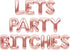 PartyForever Bachelorette Party Balloons Decorations Rose Gold 16 Inch Letters Banner - Bridal Shower Decorations Set...