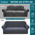 Granbest Premium Water Repellent Sofa Cover High Stretch Couch Slipcover Super Soft Fabric Couch Cover (Gray, Large)...
