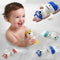 2024 Upgrade Bath Toys for Toddlers 1-3 Year Old, 4-Pack Wind Up Baby Bathtub Toys Shower Beach Swimming Pool Games Floating Water Play Toys Baby ...