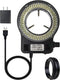 Microscope Light Microscope LED Ring Light Illuminator, Electronic Industry Microscope Ring Lamp 144 LED Bubbles for Lab Monocular Binocular Trino...