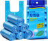 100 Pcs Kitchen Garbage Bags and Trash Bag, 4 Gallon Blue 45x60Cm Kitchen Trash Bags with Handles for Bathroom Trash Bags, Small Trash Bags, Contr...