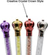 Maydahui 24PCS Crown Ballpoint Pen Retractable Crystal Quicksand Pens Novelty Bling Pen Black Ink for Girls Party School...