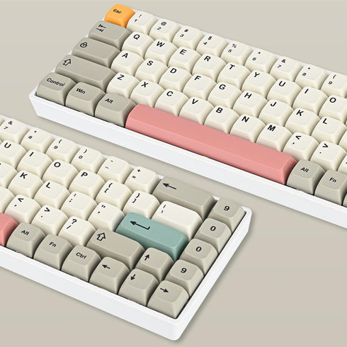 PBT keycaps 60 Percent Dye-Sub XDA 134 Retro keycap Set for Cherry MX Gateron Kailh Switches Gaming Mechanical Keyboard (Retro 9009)...