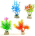 10 Pack Artificial Aquarium Plants, Small Size 4 to 4.5 inch Approximate Height Fish Tank Decorations Home Décor Plastic...