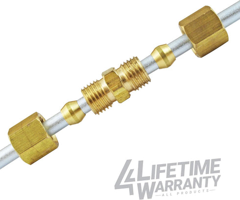 4LIFETIMELINES 3/16" Brass Compression Unions, Bag of 10...