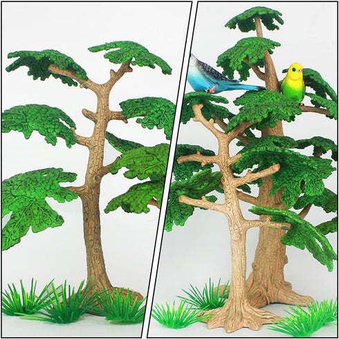 NUOBESTY Micro Landscape Decorations 3Pcs Miniature Cypress Tree Models Artificial Pine Tree Cypress Models Train Railways Architecture Landscape ...