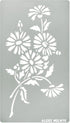 Aleks Melnyk No.275 Metal Stencil, Daisy Flower, Leaf Blossom, Bouquet of Daisies, Small Stencil, 1 PC, Template for Wood Burning, Engraving, Craf...