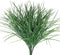 4pcs Artificial Fake Grass Plants Flowers Faux Plastic Wheat Grass Outdoor UV Resistant Greenery Shrubs Plant for Outdoor Planters Wedding Indoor ...