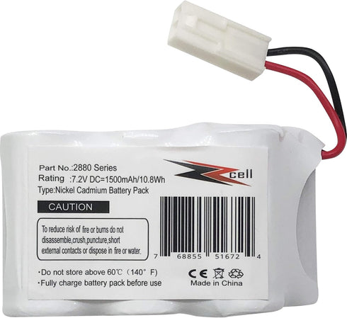 ZZcell® Battery Replacement for Bissell 2880 Series Perfect Sweep Turbo Cordless Carpet & Floor Sweeper Vacuum Models 2880, 2880A, 2880B, 2880C, 2...