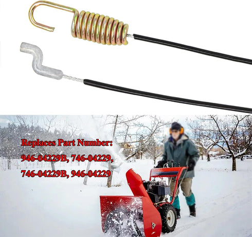 946-04229B Clutch Drive Cable Replaces MTD 746-04229 746-04229B 946-04229 for MTD Craftsman Cub Cadet Yard Machines Yard Man 2-Stage Snowblower Sn...