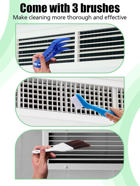 MADHOLLY 6Pcs Air Conditioner Fin Combs Kit - AC Coil Combs Cleaning Brush, Condenser Straightener for AC Unit Radiators Evaporators...