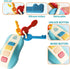Tinabless Baby Car Keys Teether Toddlers Sensory Learning Toy with Music - Musical Baby Toys for Travel - Birthday Gifts for Baby Age 6+ Months(Bl...