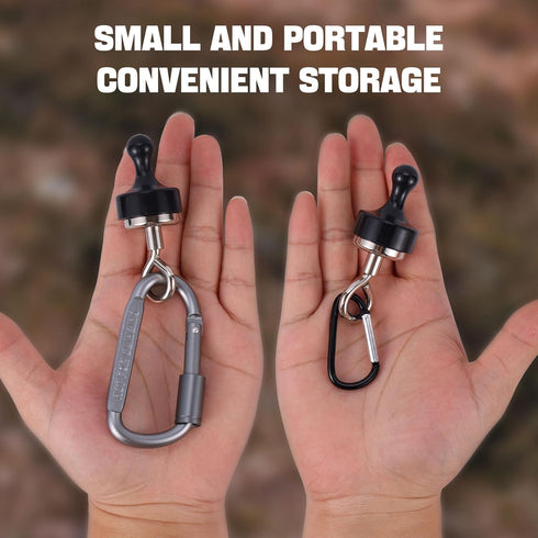 Magnetic Hooks for Canopy, Magnet Clip Hanger with Carabiner for Camping, Heavy Duty Earth Magnets, Cruise Hanging, Multifunctional Tent Canopy, S...