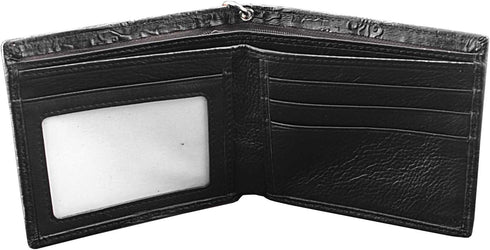 Mens Dragon Vintage Silver Grey Leather Wallet Card Holder Purse With Chain...