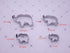 Elephant Cookie Cutter Set of 4 Counts Animal Biscuit Cutter Baby Shower Press Cookie Molds Stainless Steel Metal Fondant Cutter (Elephant Cookie ...