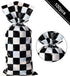 Blulu 100 Pieces Cellophane Car Candy Bags Black White Checkered Racing Treat Bags Plastic Race Gift Goodie Sack Food Storage for with 100 Pieces ...
