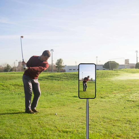 Golf Monopod Selfie Stick, Portable Phone Camera Spike Stake for Recording Your Golf Swing, Golf Phone Holder for Training Aid, Golf Swing Camera ...