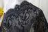 Black Lace Fabric Embroidery by The Yard Black Dress Ribbon Trim Fabric Ribbon Curtain Accessory Sewing Craft 150 X 150 cm...