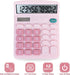 Basic Calculator with Comfortable Large LCD Display, 12 Digits Calculators Desktop, Tilt Screen, Big Button, Desk Calculator with Dual Power (Sola...