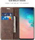 Samsung Galaxy S10 Wallet Case, Magnetic Stand Leather Flip Protective Case with ID & Credit Card Slots Holder Case Wallet for Galaxy S10(Coffee)...
