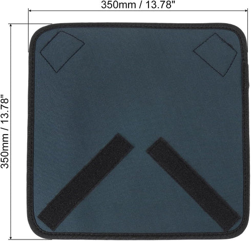 PATIKIL Camera Protective Wrap, 14"x14" Lens Wrap Cloth with Thick Protective Neoprene, Lens Pouch Bag with Hook and Loop for Lens,SLR, Black Grey...