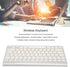 ASHATA & German & English Bilingual Language Keyboard 2.4G Cordless Keyboard for Desktop Laptop Tablet, Plug and Play...