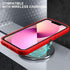 for iphone 13 Mini Case, Military Grade 3 in 1 Heavy Duty Shockproof/Drop Proof/Dust Proof Case with 2Pcs Tempered Glass Screen Protector (Red/Bla...