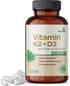 Futurebiotics Vitamin K2 (MK7) with D3 Supplement - Non-GMO Formula - 5000 IU Vitamin D3 & 90 mcg Vitamin K2 MK-7, 120 Vegetarian Capsules...
