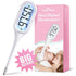 Digital Basal Body Thermometer: Easy@Home Accurate BBT for Ovulation Tracking & Fast Oral Thermometer with Large LCD Backlit Display | 1/100th Deg...