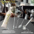 Stainless Steel Coffee Spoons - Beverage Mixing Spoons - Includes Long Iced Tea Stirring Spoon, Small Cocktail Stirrer, Blender Ball Swivel Stick,...