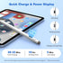 MoKo Stylus Pen for iPad with Power Display, Dual-Tip Apple Pen Fast Charge for iPad Pro 13/11" (M4) 2024, iPad Pro 12.9/11", iPad Air 13/11" (M2)...