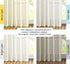 NICETOWN Linen Sheer Curtains and Drapes for Living Room, Rod Pocket & Back Tab Semitransparent with Light Through Vertical Window Treatments for ...