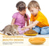 4 Pcs Whisker Fatigue Relief Cat Bowl Shallow Cat Food Dish 6 Inch Cat Wet Feeding Bowls Wide and Short Legged Cat and Small Pet Plate for Kittens...