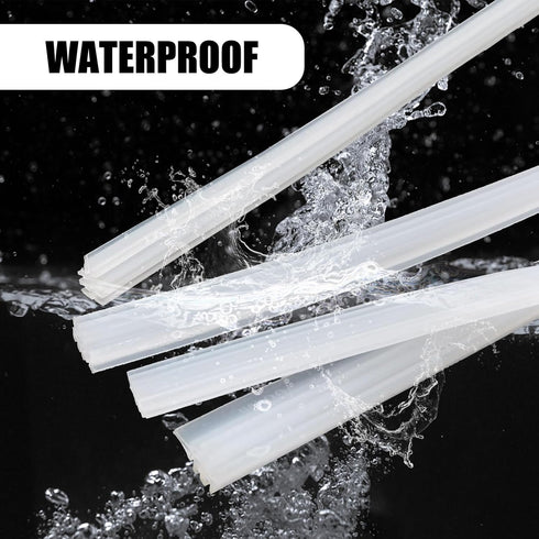 4 PCS Car Boneless Wiper Blade Strip, Frameless Windshield Wiper Blade Replenishment Replacement Silicone Strip, Universal Car Auxiliary Cleaning ...