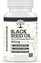 Black Seed Oil - 100% Cold-Pressed Black Cumin Nigella Sativa - Antioxidant, Immune and Digestive System Support - Non-GMO, Gluten Free - 500 mg p...
