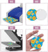 Duufin 200 Pieces Sublimation Keychain Blanks Tassels Set Heat Transfer Blank Keychain Tassels with Key Rings MDF Blank Board Round Keychain Blank...