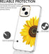 BAISRKE Compatible with iPhone 13 Mini Case,iPhone 13 Mini Case with Flowers,for Girly Women,Shockproof Floral Pattern Hard Back Cover for iPhone ...