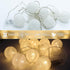 Anordsem Battery String Light for Indoor: 6.88Ft/10 LED Cotton Ball Lanterns 2 Pack - Bohemian Hanging Art Deco for Bedroom - Fairy Cozy Lighting ...