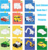 Vehicle Sticker Book for Kids Ages 4-8, Crafts for Kids Ages 4-8 Sticker Paint Books Boys and Girls Birthday Gifts Party Favor, Travel Toys Car St...