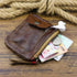 1 Pcs Leather Zipper Coin Purse Wallet With Card Slots, Snap Coin Organizer, Change Holder,Card Case, Leather Zipper Storage Bag for Men & Women...
