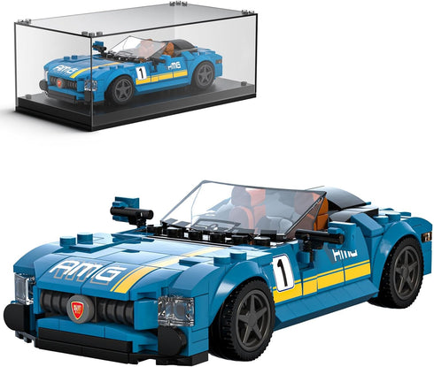 Mould King Speed Champion AMG GTC Car Building Toys with Display Case, 27045 Model Car Kits Building Blocks, Race Car Building Sets, Super Car Mod...