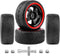 12mm Hex Wheels & Rubber Tires OD 2.52" Pre-Glued for Traxxas 4 Tec 2.0 1/18 Latrax Teton Tamiya TT02 Redcat Lightning EPX HSP Flying Fish Kyosho ...