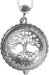 Artisan Owl Tree of Life 4x Magnifier Magnifying Glass Sliding Top Magnet Pendant Necklace, 30"...