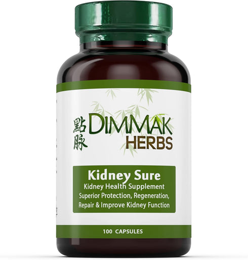 Dimmak Herbs Certified Organic Kidney Sure Health Supplement, Chinese Herb Kidney Blend Detoxifier + Regenerator for Health, Care + Protection – 1...