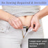 6PCS Extender Button for Jeans Pants, Silicone Pants Waist Extender Button No Sew Metal Adjustment Pants Waist Extension for Trousers Collars, Cuf...