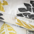 Phantoscope Set of 4 New Living Series Leaf Geometric Yellow and Grey Throw Decorative Pillow Cover Cushion Cover 18 x 18 inches 45 x 45 cm...